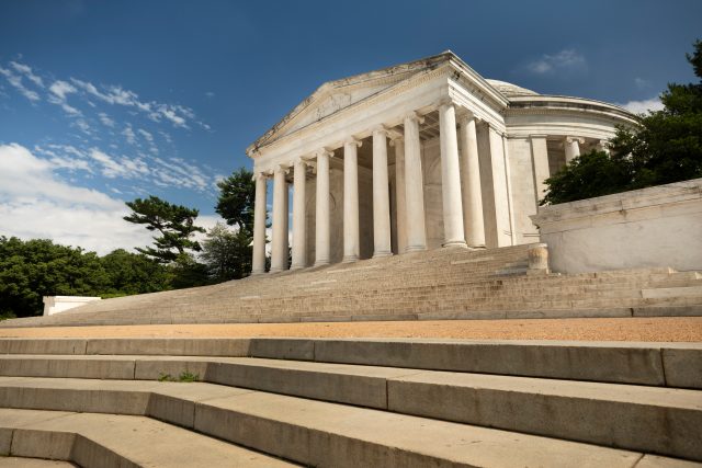 Thomas Jefferson Memorial on the National Mall in Washington DC USA